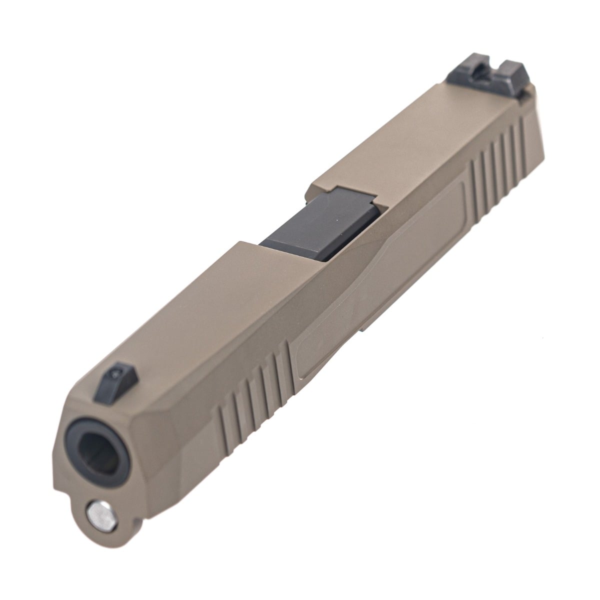 PSA Dagger Complete Slide Assembly with Non-Threaded Barrel, Extreme Carry Cut, FDE