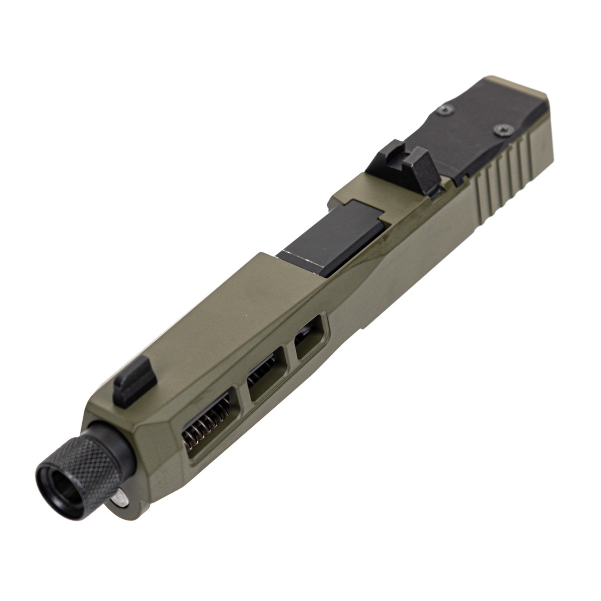 PSA Dagger Complete SW1 RMR Slide Assembly With Threaded Barrel, Sniper Green - Palmetto State Armory