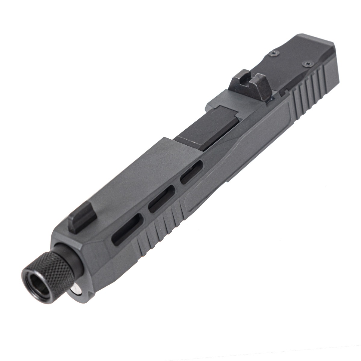 PSA Dagger Complete SW2 RMR Slide Assembly With Threaded Barrel, Gray - Palmetto State Armory