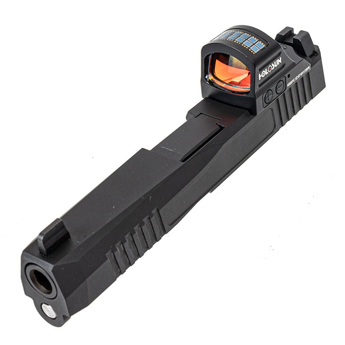 PSA Dagger Complete RMR Slide Assembly With Non-Threaded Barrel & Holosun HS407C X2 Reflex Sight, Black