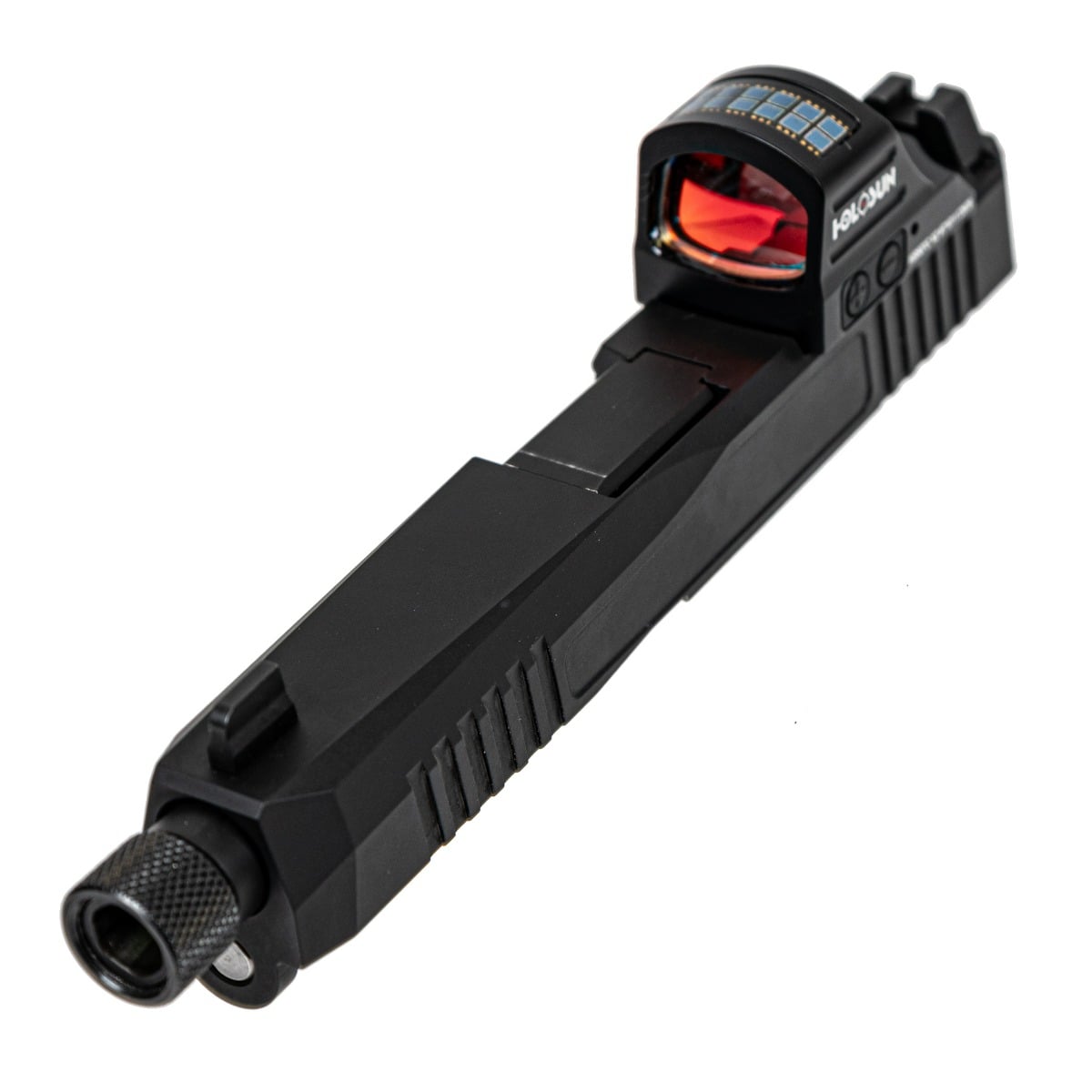 PSA Dagger Complete RMR Slide Assembly with Threaded Barrel & Holosun HS407C X2 Reflex Sight, Black