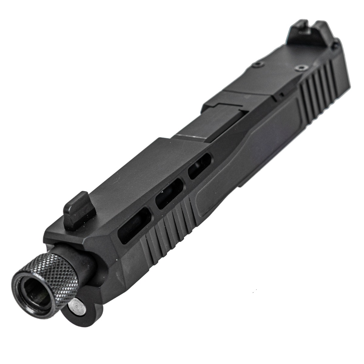 PSA Dagger Complete SW4 Doctor Cut Slide Assembly With Threaded Barrel, Black - Palmetto State Armory