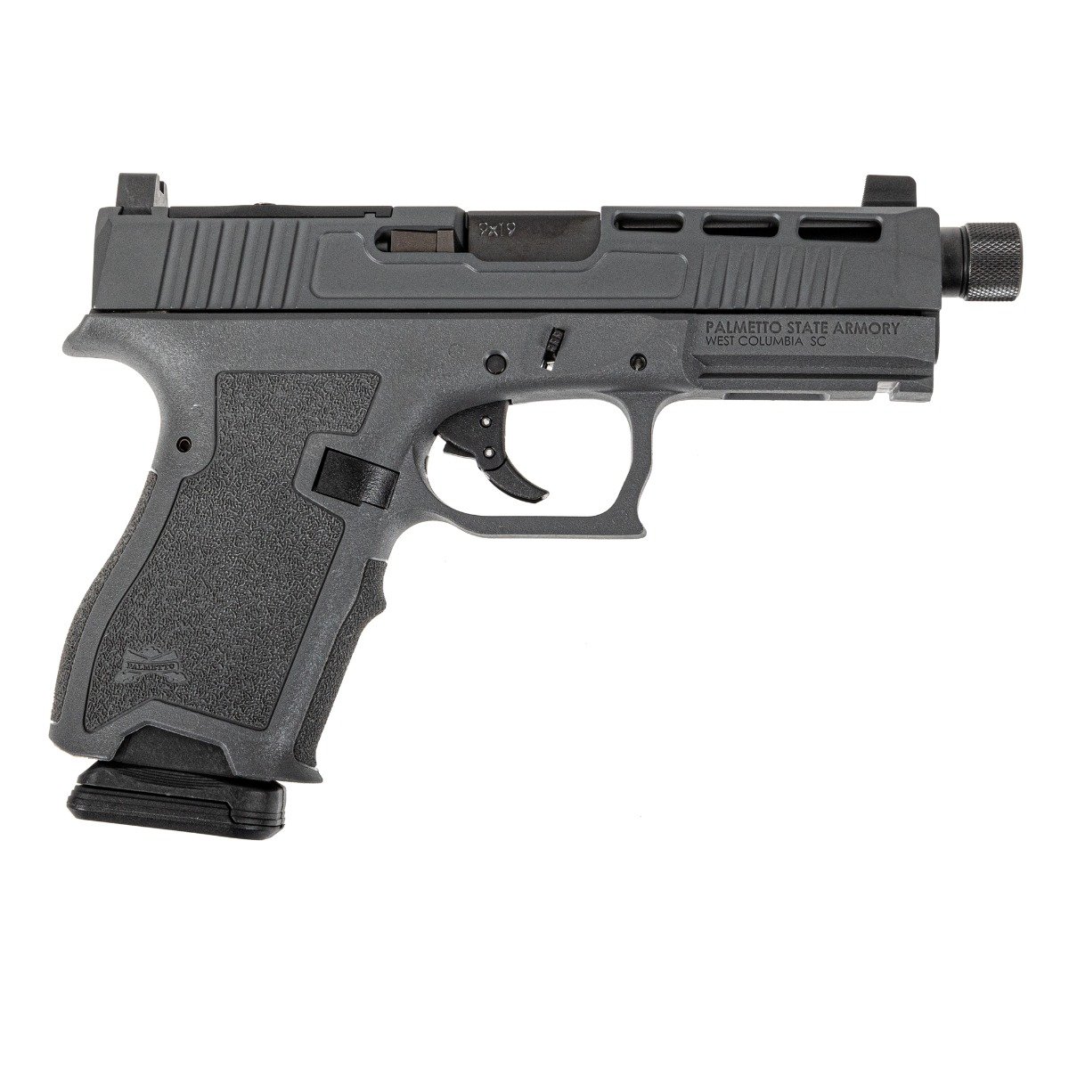 PSA Dagger Compact 9mm Pistol With SW2 RMR Slide & Threaded Barrel, Gray - Palmetto State Armory