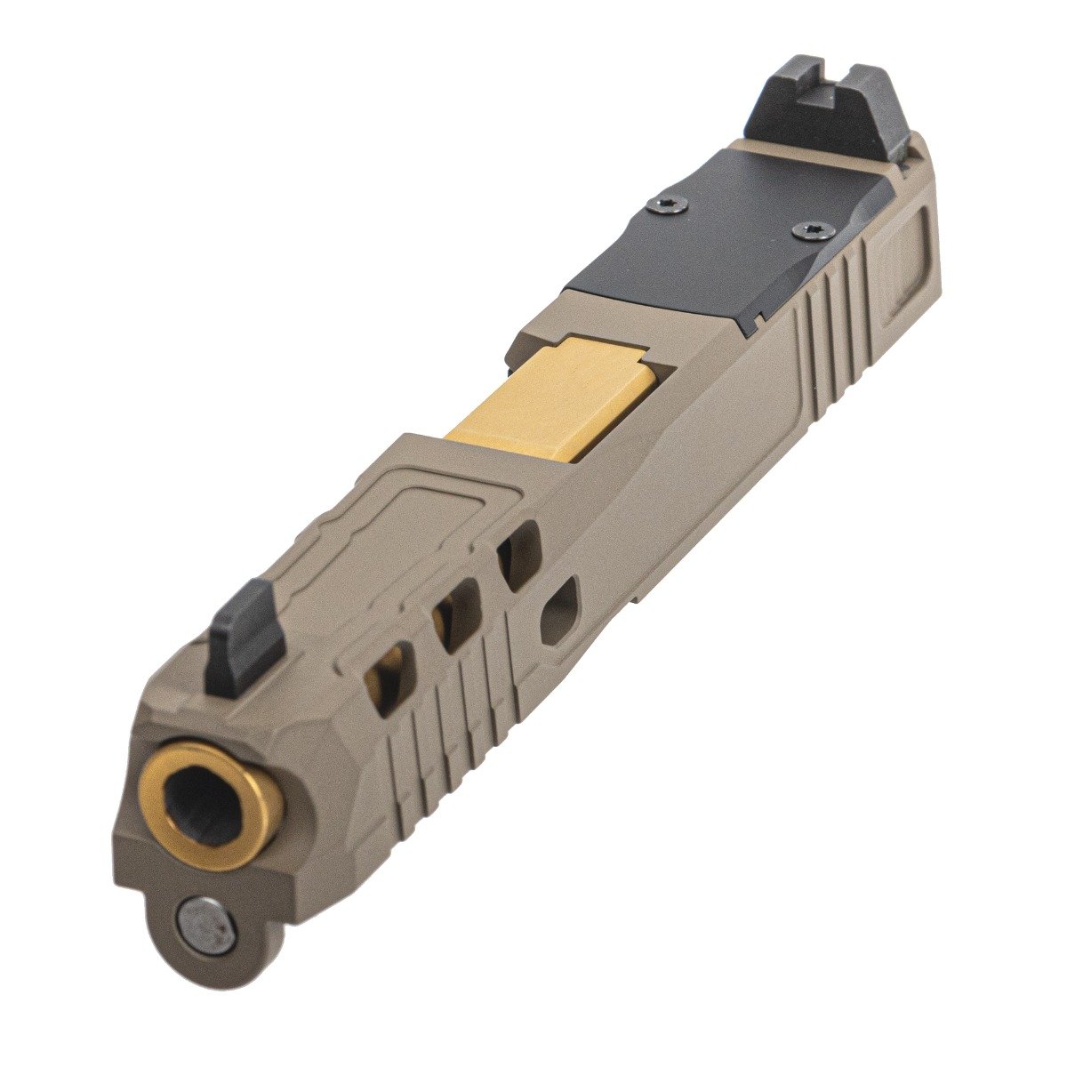PSA Dagger Complete SWRV2 RMR Slide Assembly With TiN Non-Threaded Barrel, Flat Dark Earth