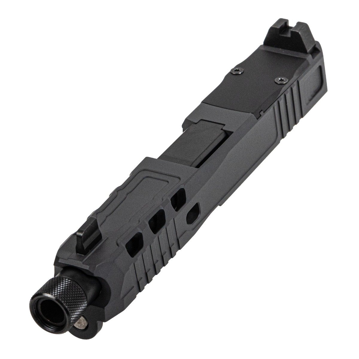 PSA Dagger Complete SWRV2 RMR Slide Assembly, With Threaded Barrel, Gray - Palmetto State Armory