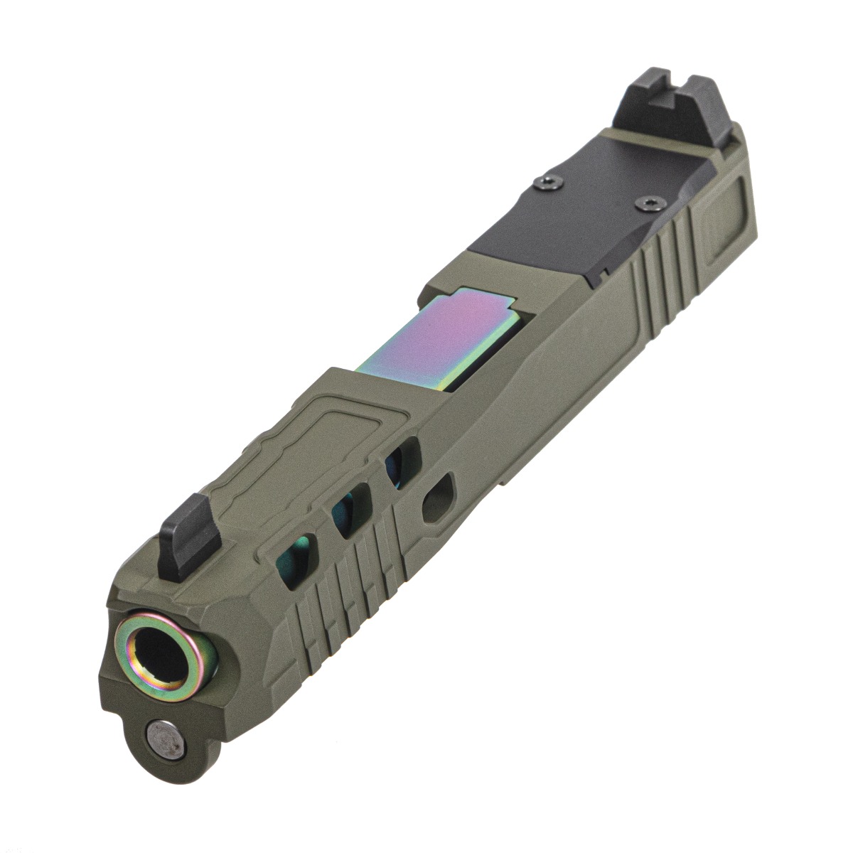 PSA Dagger Complete SWRV2 RMR Slide Assembly With Chameleon Non-Threaded Barrel, Sniper Green - Palmetto State Armory
