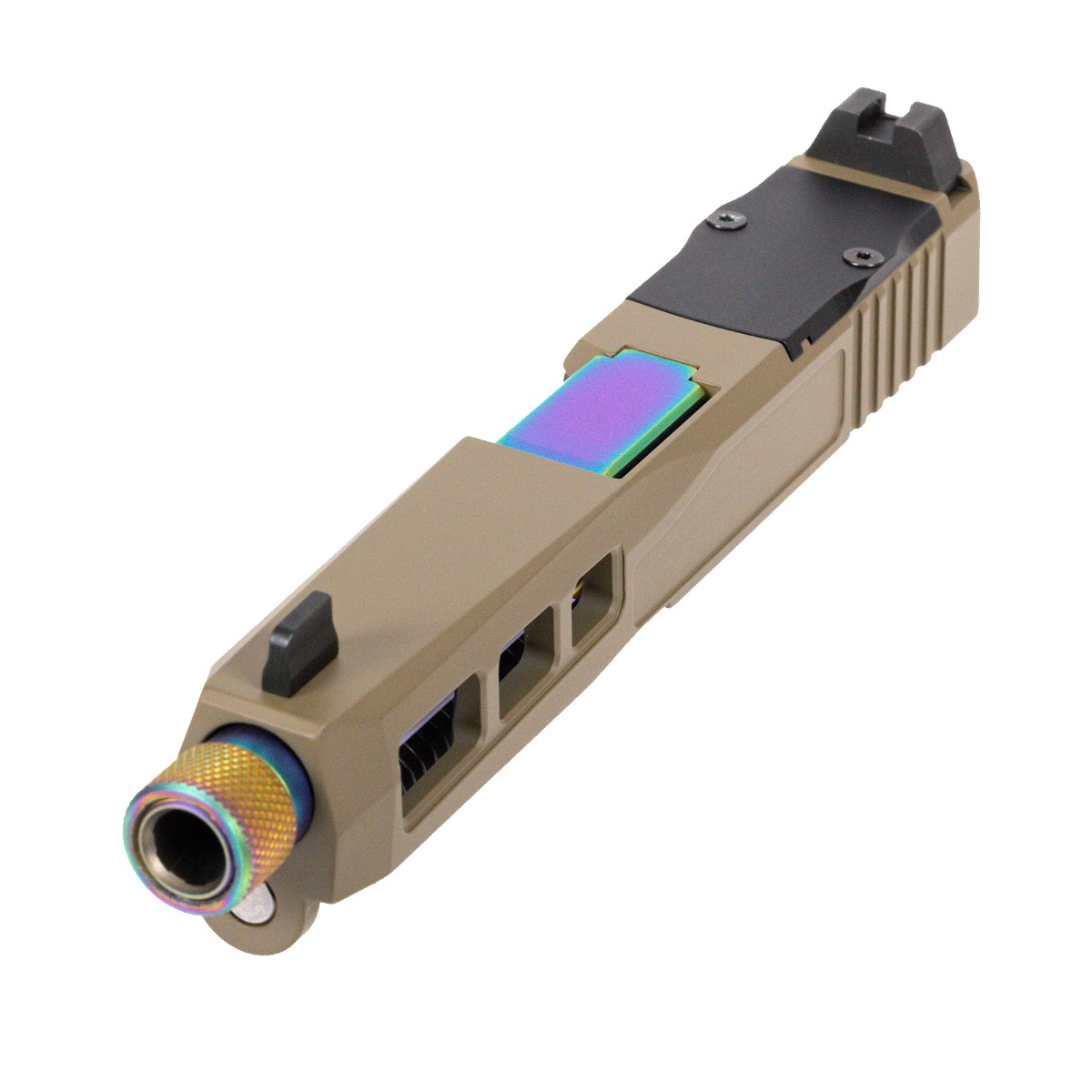 PSA Dagger Complete SW1 RMR Slide Assembly W/ Chameleon Threaded Barrel, Flat Dark Earth - Palmetto State Armory