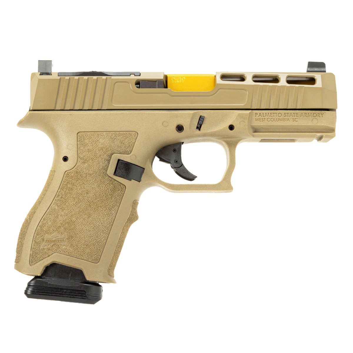 BLEM PSA Dagger Complete Pistol SW2 Doctor Slide With Gold Barrel, Flat Dark Earth - Palmetto State Armory