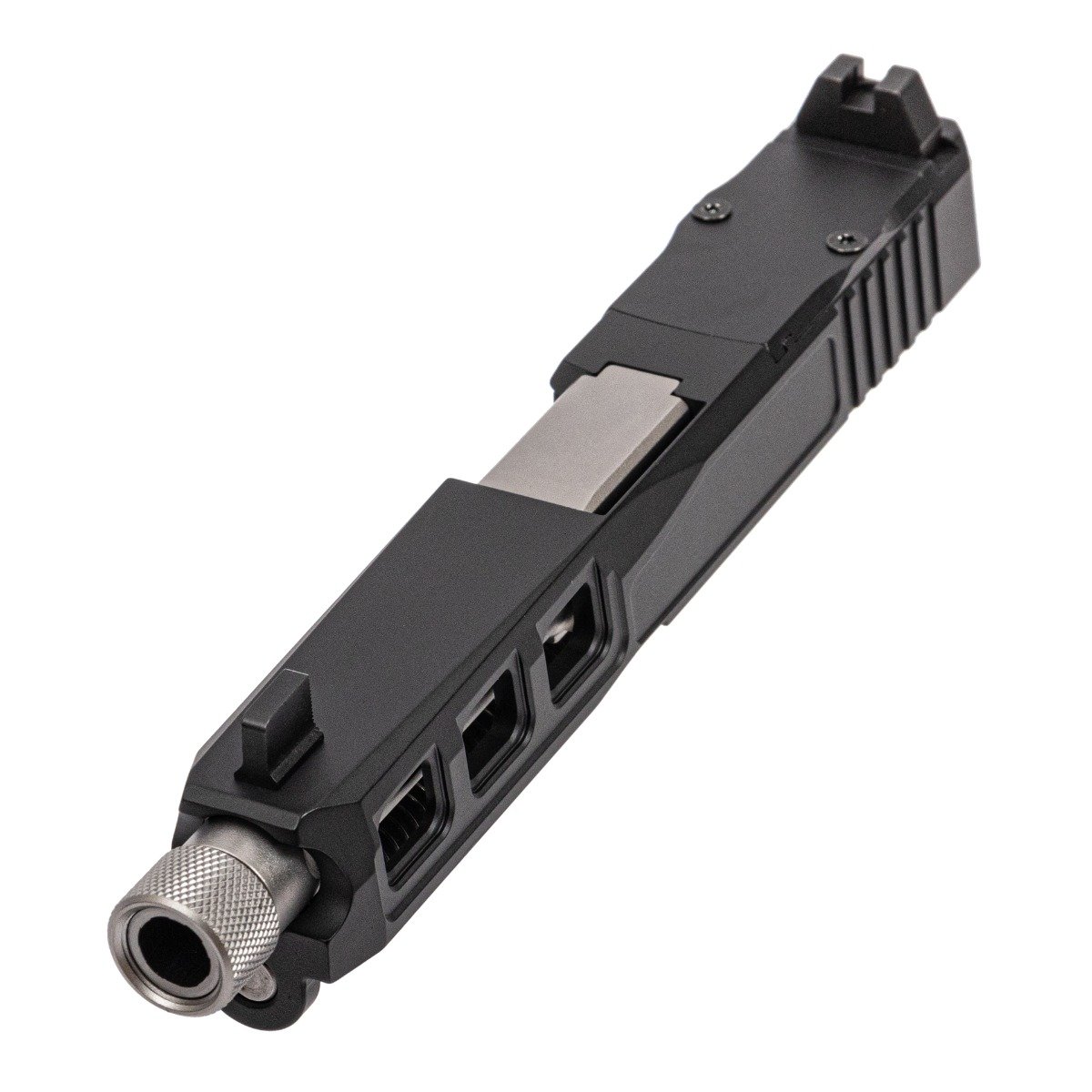 PSA Dagger Complete SW3 RMR Slide Assembly W/Threaded Stainless Fluted Barrel, Black - Palmetto State Armory