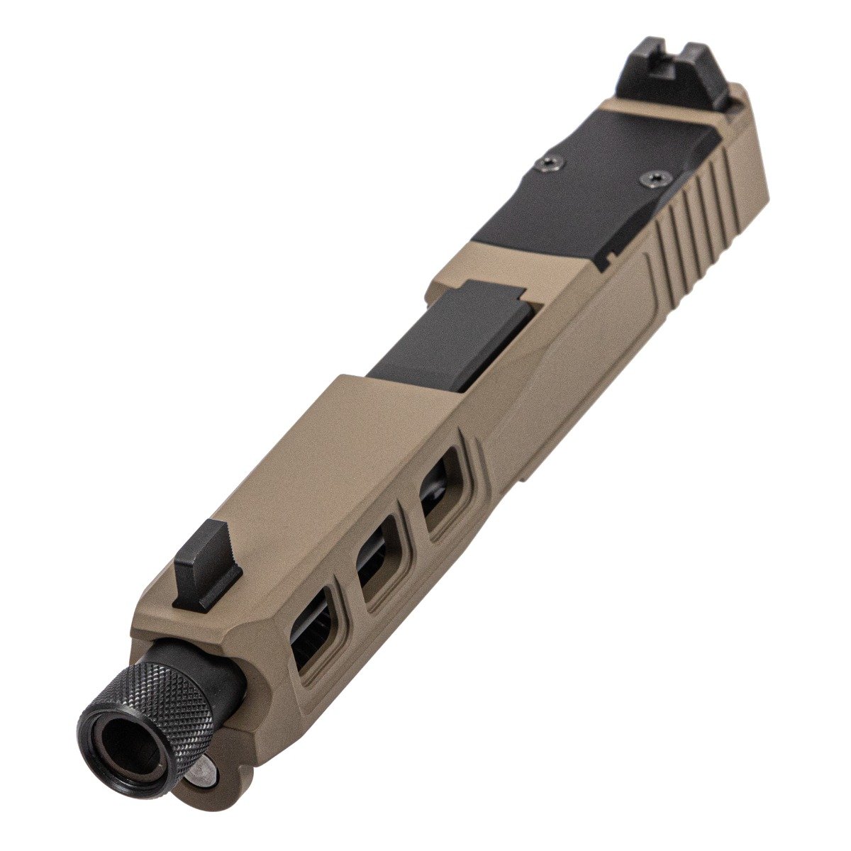 PSA Dagger Complete SW3 RMR Slide Assembly W/Threaded Fluted Barrel, Flat Dark Earth - Palmetto State Armory