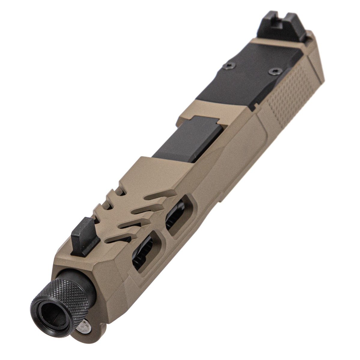 PSA Dagger Complete SW6 RMR Slide Assembly With Honeycomb Threaded Barrel, Flat Dark Earth - Palmetto State Armory