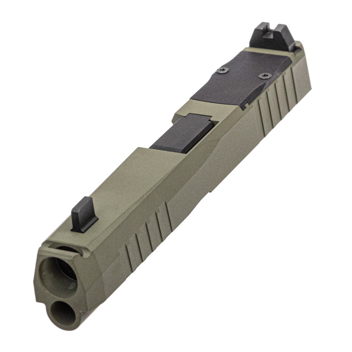PSA Dagger Compact C-1 RMR Compensated Slide Assembly With Non-Threaded Barrel, Sniper Green - Palmetto State Armory