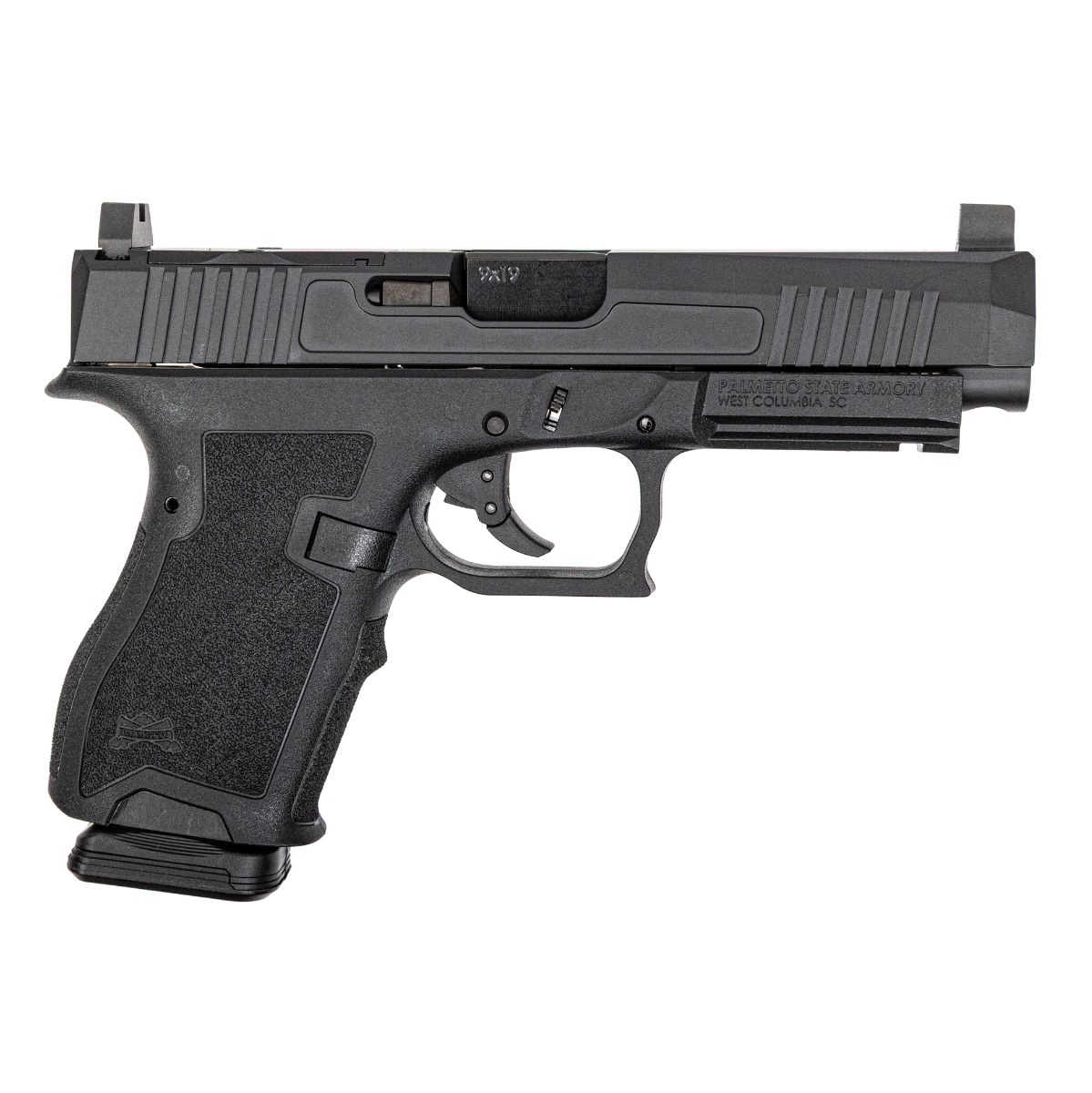 PSA Dagger Compact 9mm Pistol With  X-1 RMR Long Slide, Black - Palmetto State Armory