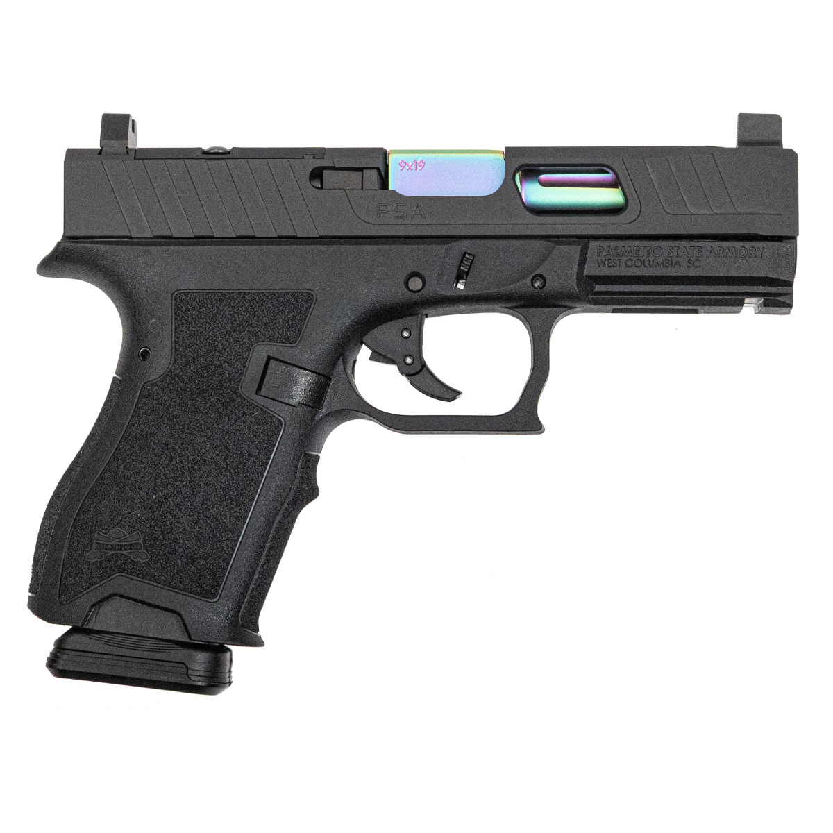 PSA Custom Compact Dagger RMR Pistol With Chameleon Fluted Barrel, Black - Psa Custom