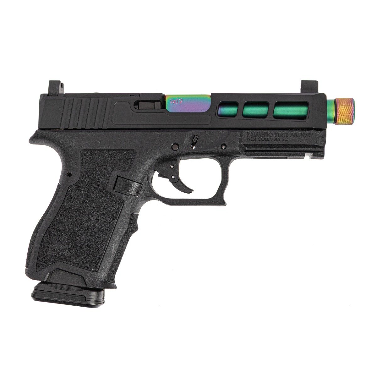 PSA Dagger Compact 9mm Pistol With SW1 RMR Slide & Chameleon Threaded Barrel, Black