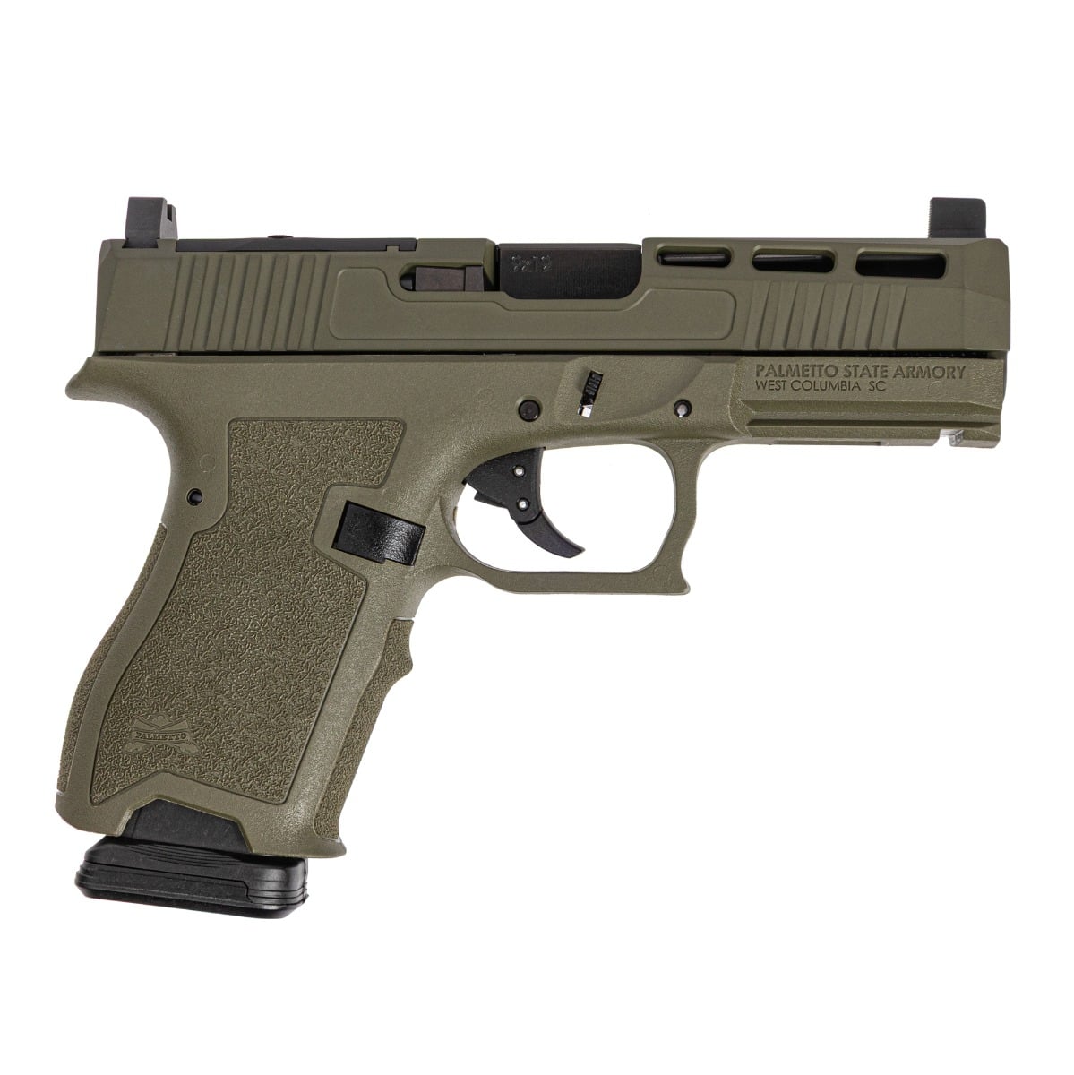 PSA Dagger Compact 9mm Pistol With SW2 ECC RMR Slide & Non Threaded Barrel, Sniper Green
