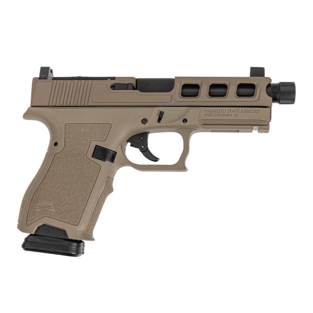 PSA Dagger Compact SW3 RMR Pistol With Threaded Barrel, FDE