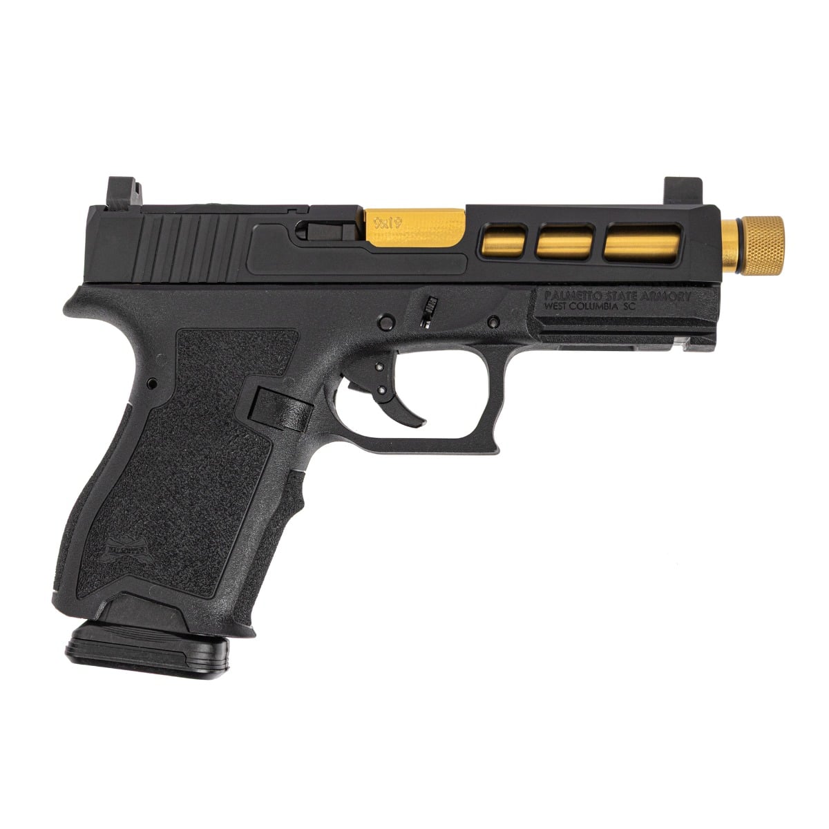 PSA Dagger Compact SW3 RMR Pistol With TiN Threaded Barrel, Black