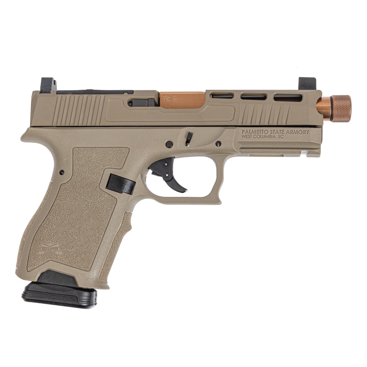PSA Dagger Compact 9mm Pistol With SW4 Extreme Carry Cut RMR Slide & Copper Threaded Barrel, Flat Dark Earth