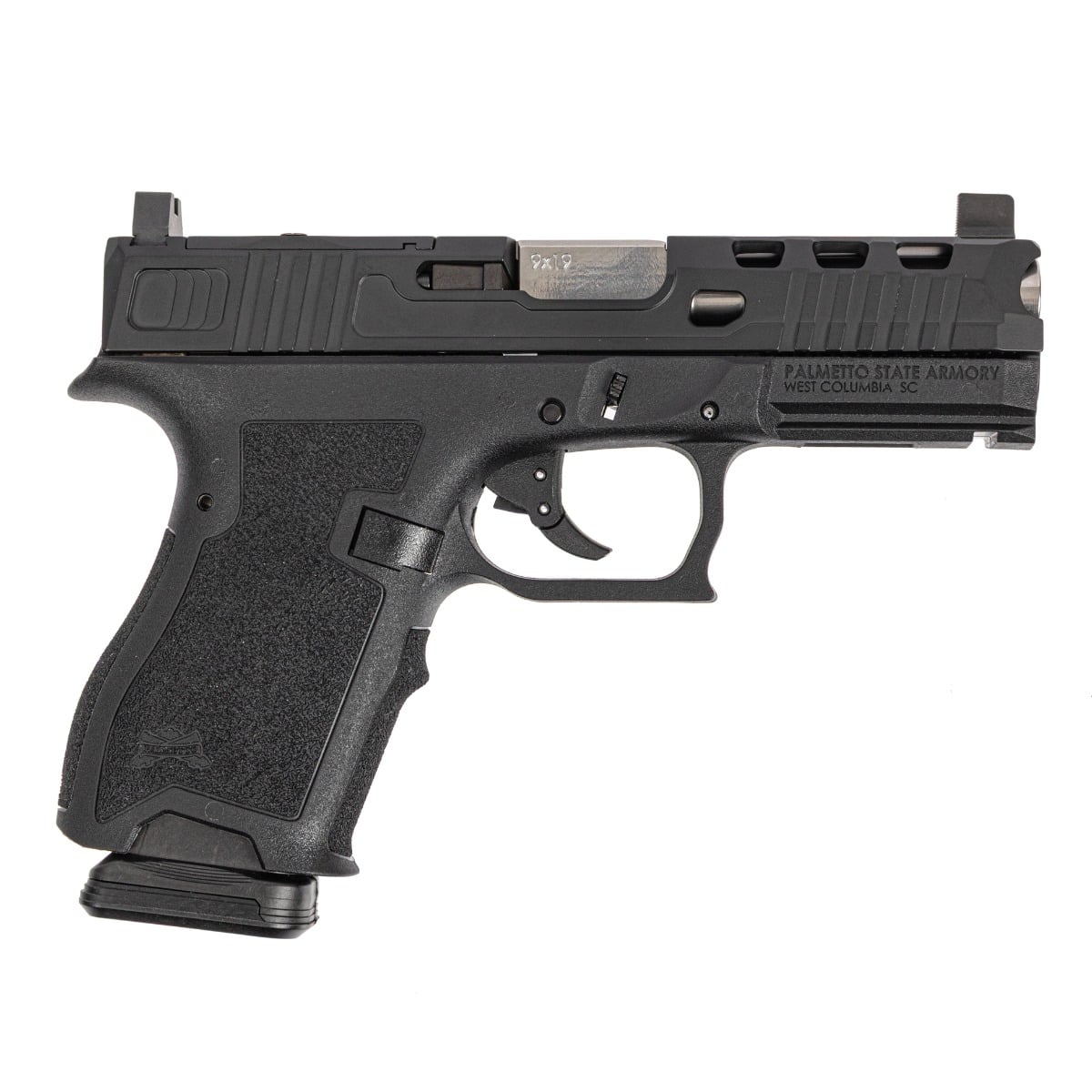 PSA Dagger Compact 9mm Pistol SWRV2 RMR With Non Threaded Stainless Barrel, Black