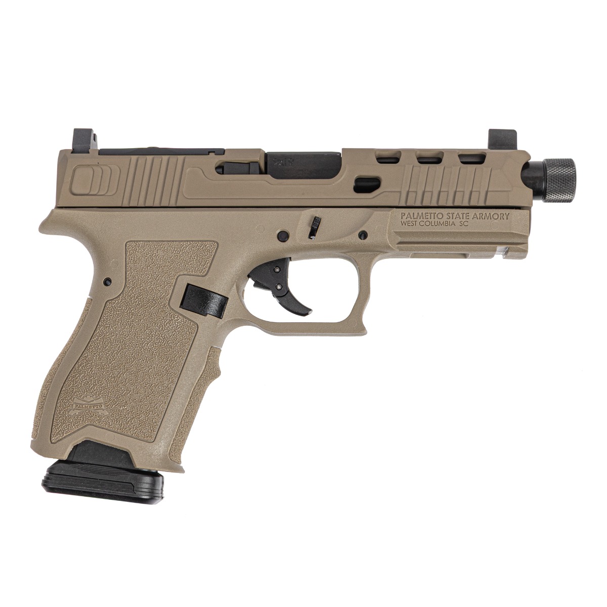PSA Dagger Compact 9mm Pistol With SWRV2 RMR Slide & Threaded Barrel, Flat Dark Earth