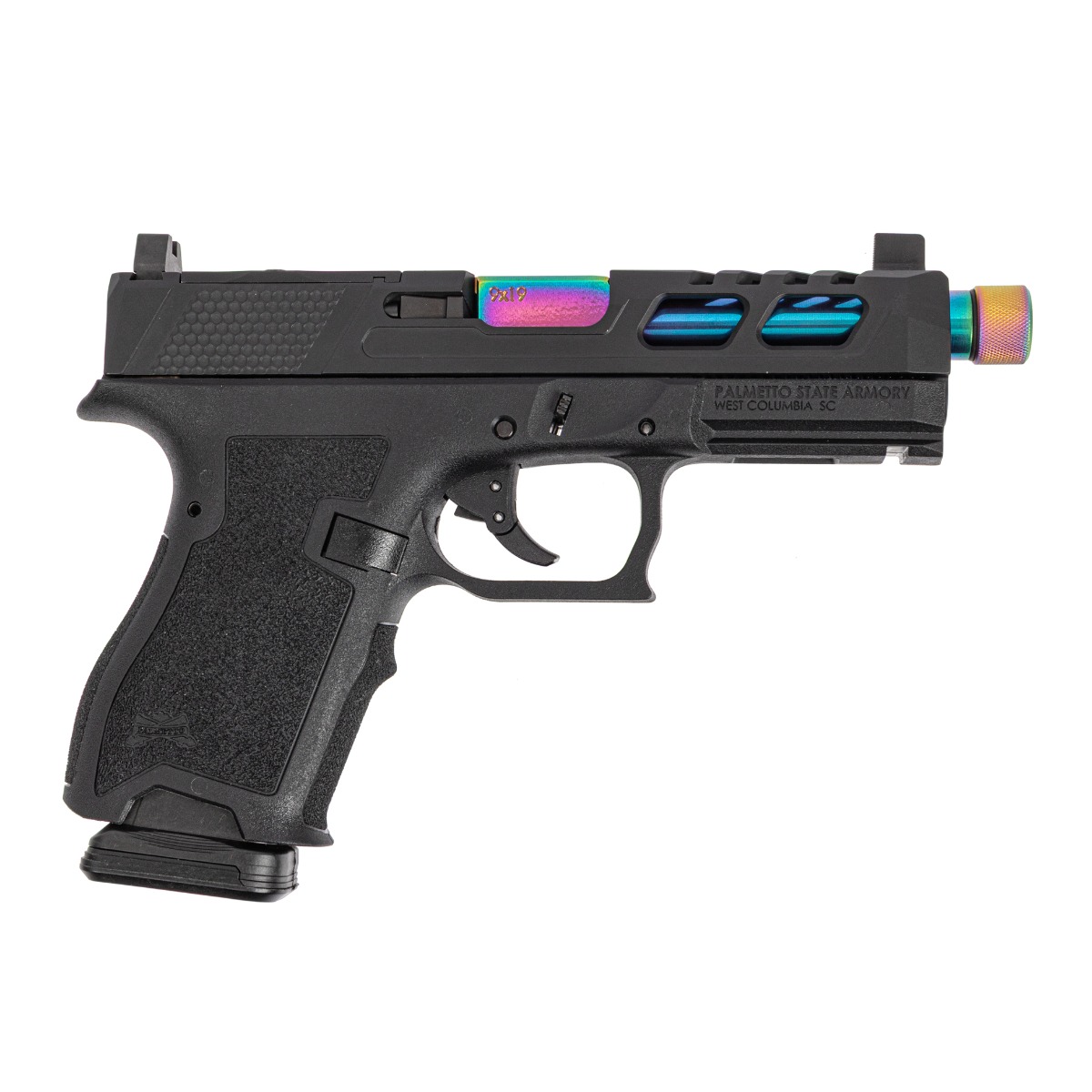 PSA Dagger Compact 9mm Pistol With SW6 RMR Slide & Chameleon Threaded Barrel, Black