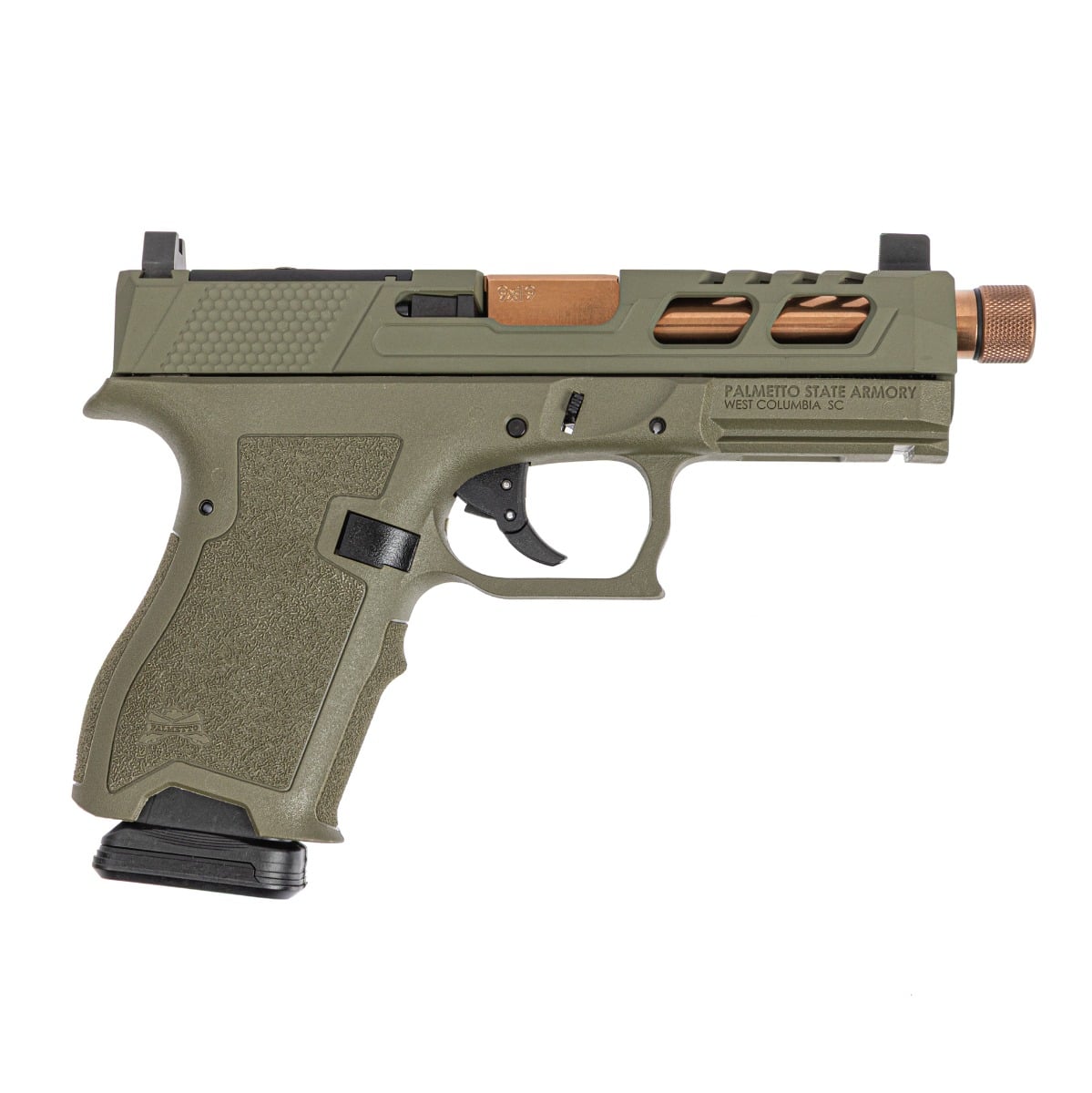 PSA Dagger Compact SW6 RMR Pistol W/Copper Threaded Barrel, Sniper Green