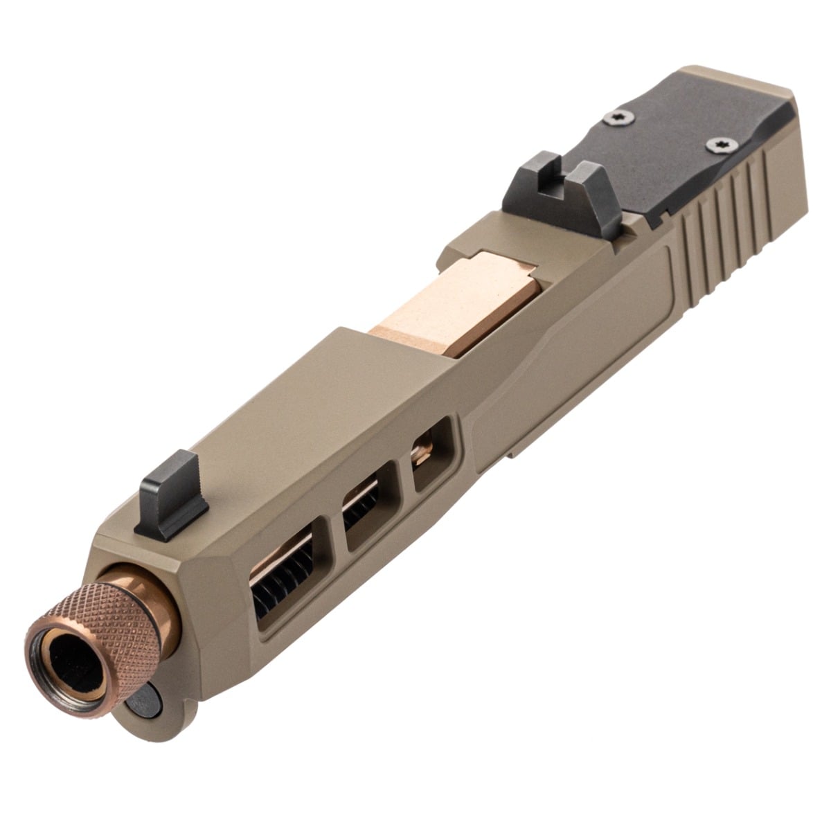 Palmetto State Armory PSA Dagger Complete SW1 RMR Slide Assembly With Copper Threaded Barrel, Flat Dark Earth