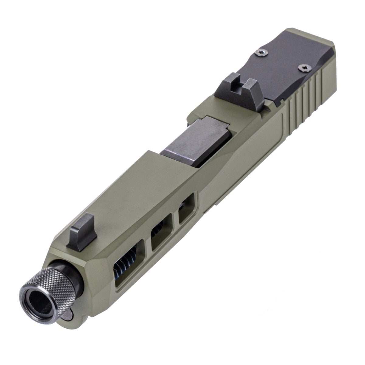 Palmetto State Armory PSA Dagger Complete SW1 RMR Slide Assembly With Threaded Barrel, Sniper Green