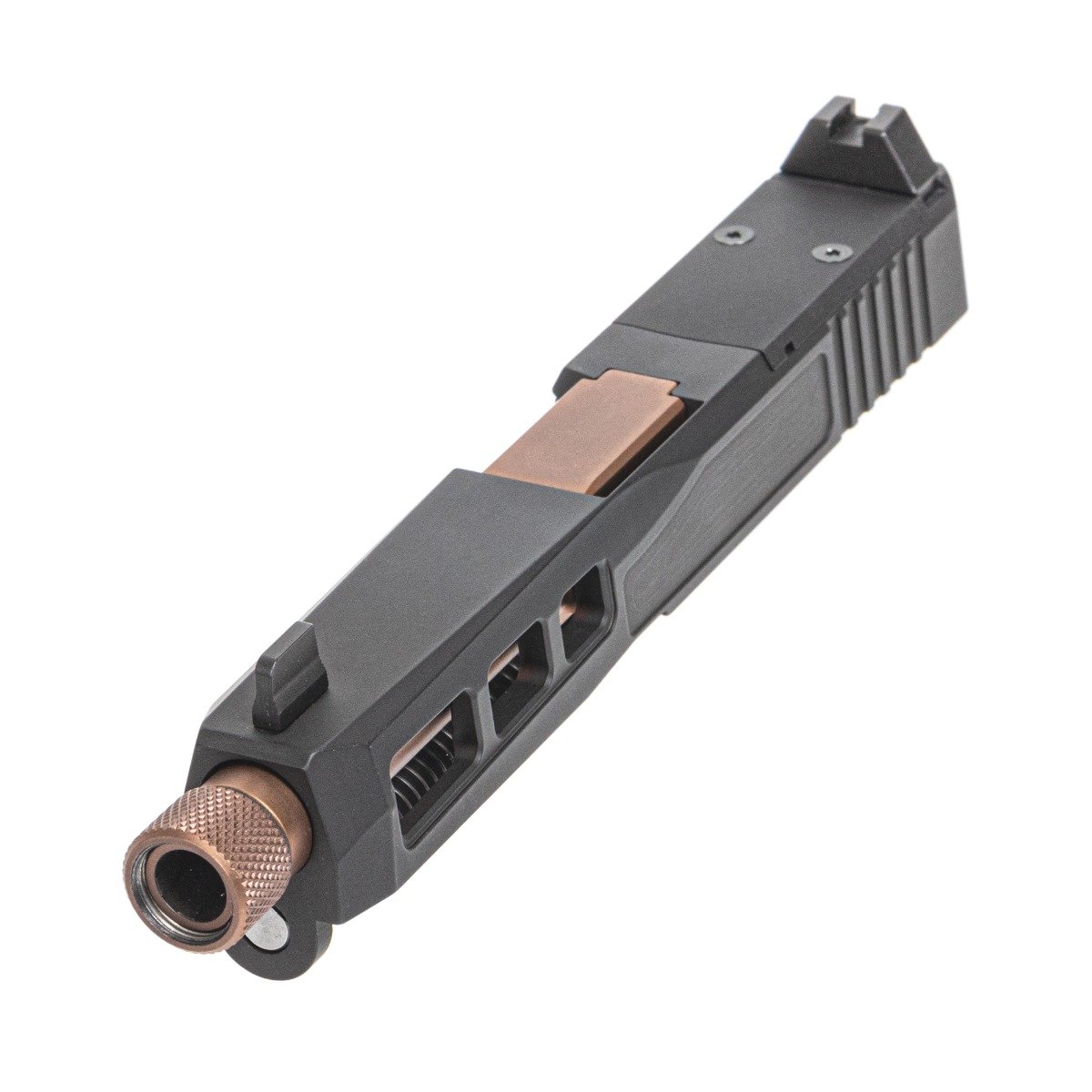 PSA Dagger Complete SW1 RMR Slide Assembly W/ Copper Threaded Barrel, Black - Palmetto State Armory