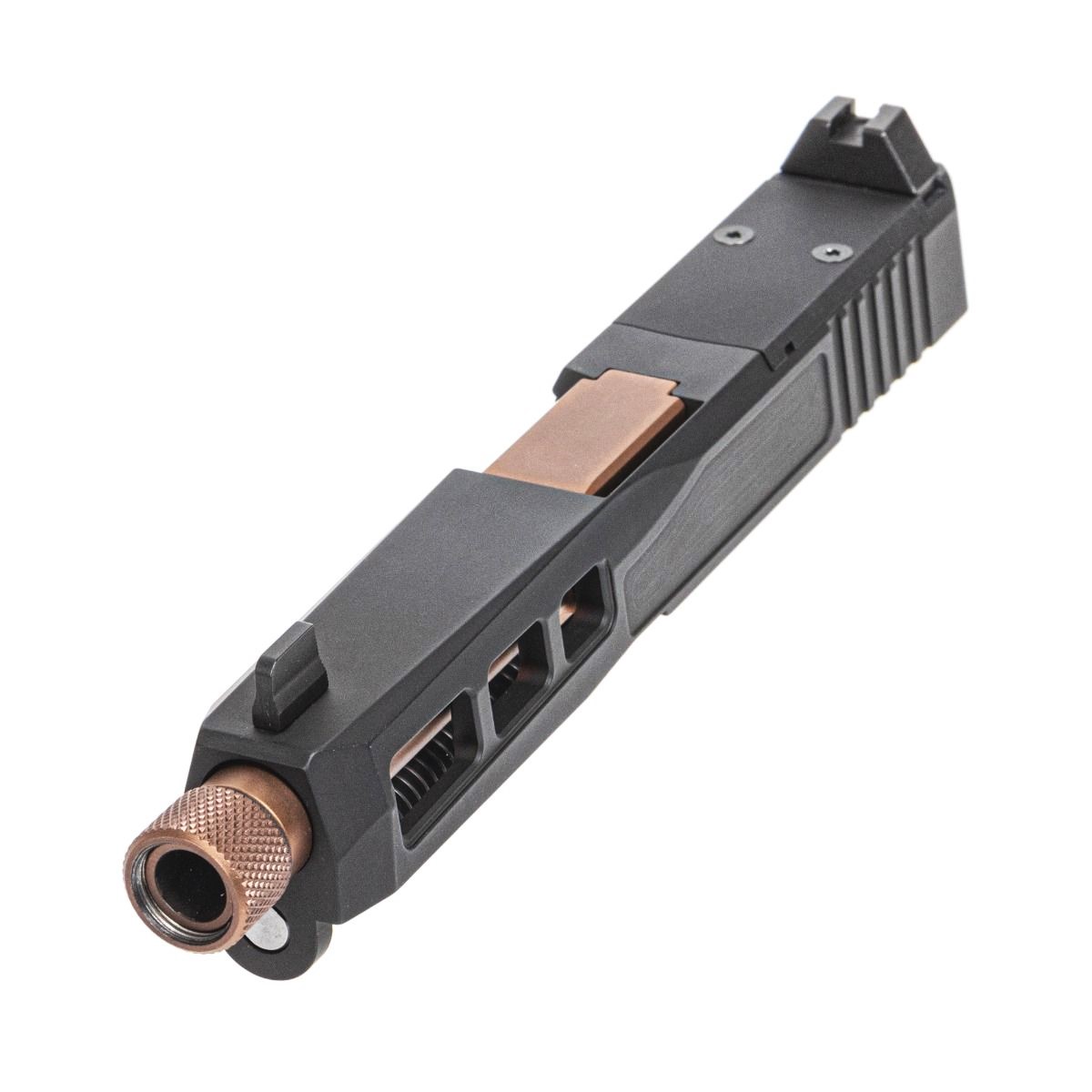 PSA Dagger Complete SW1 Doctor Slide Assembly With Copper Threaded Barrel, Black - Palmetto State Armory
