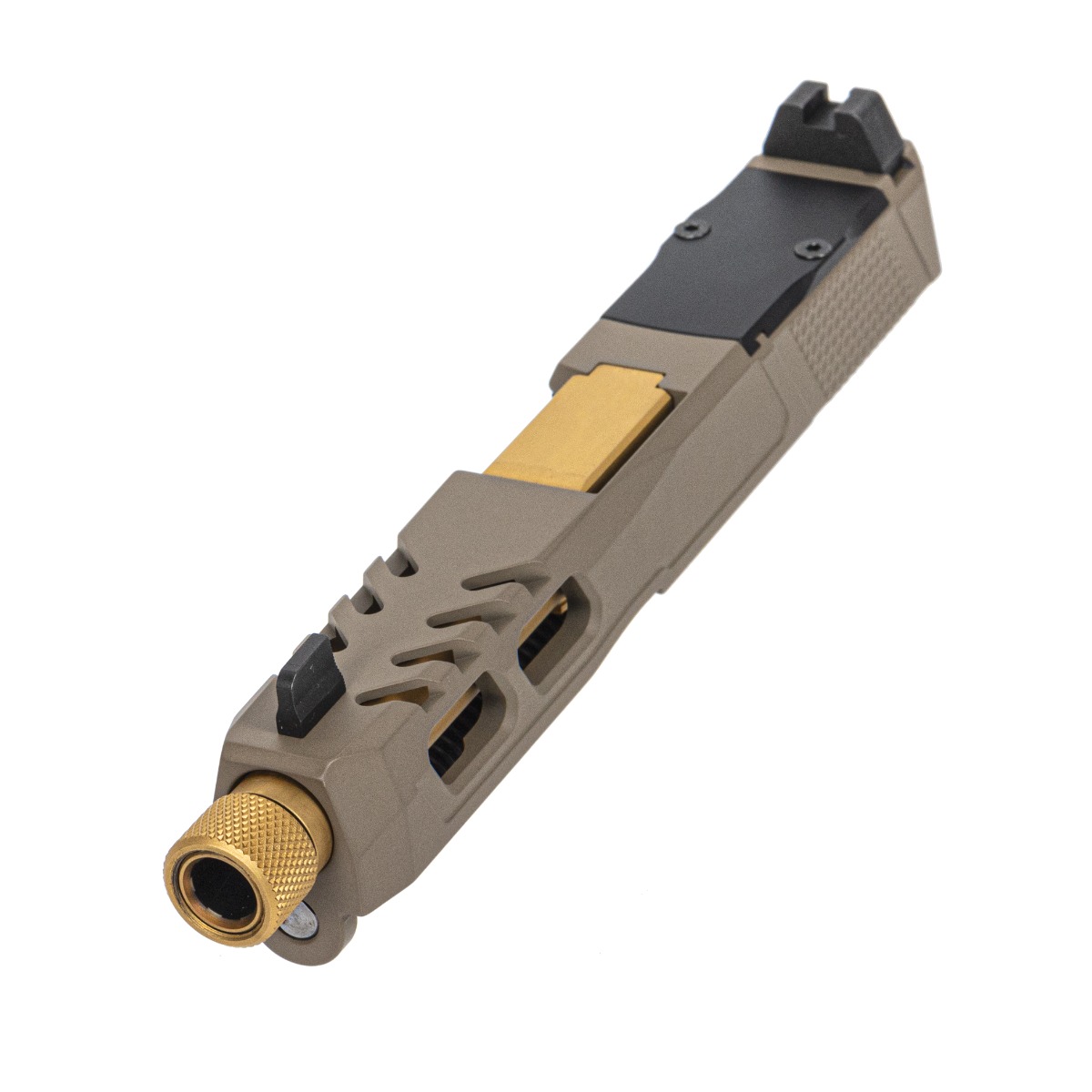PSA Dagger Complete SW6 RMR Slide Assembly With TiN Threaded Barrel, Flat Dark Earth - Palmetto State Armory