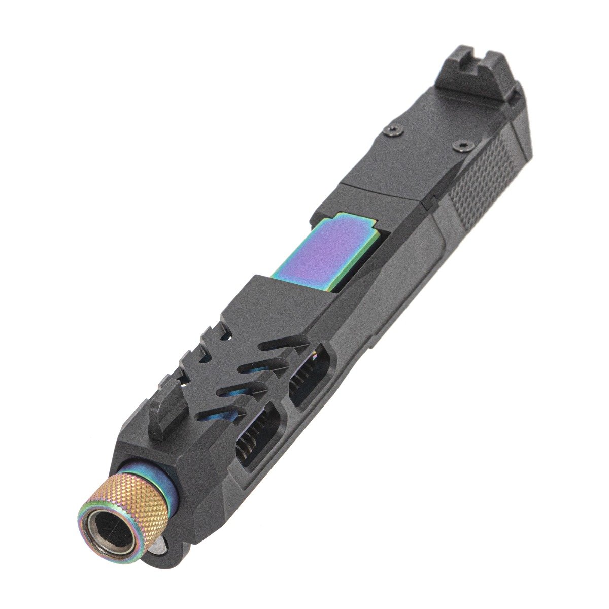 PSA Dagger Complete SW6 RMR Slide Assembly With Chameleon Threaded Barrel, Black - Palmetto State Armory