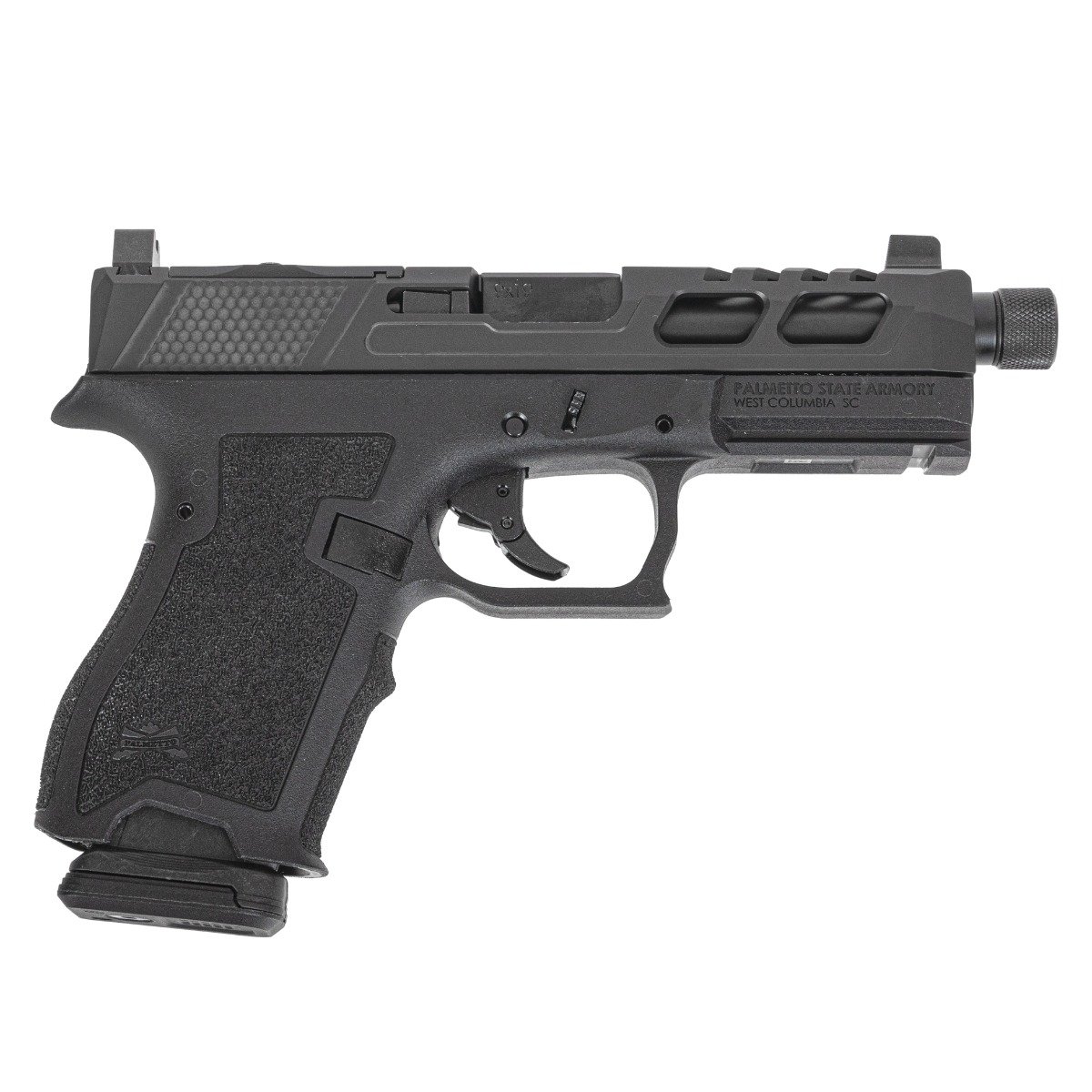 PSA Dagger Compact 9mm Pistol With SW6 RMR Slide & Threaded Barrel, Black