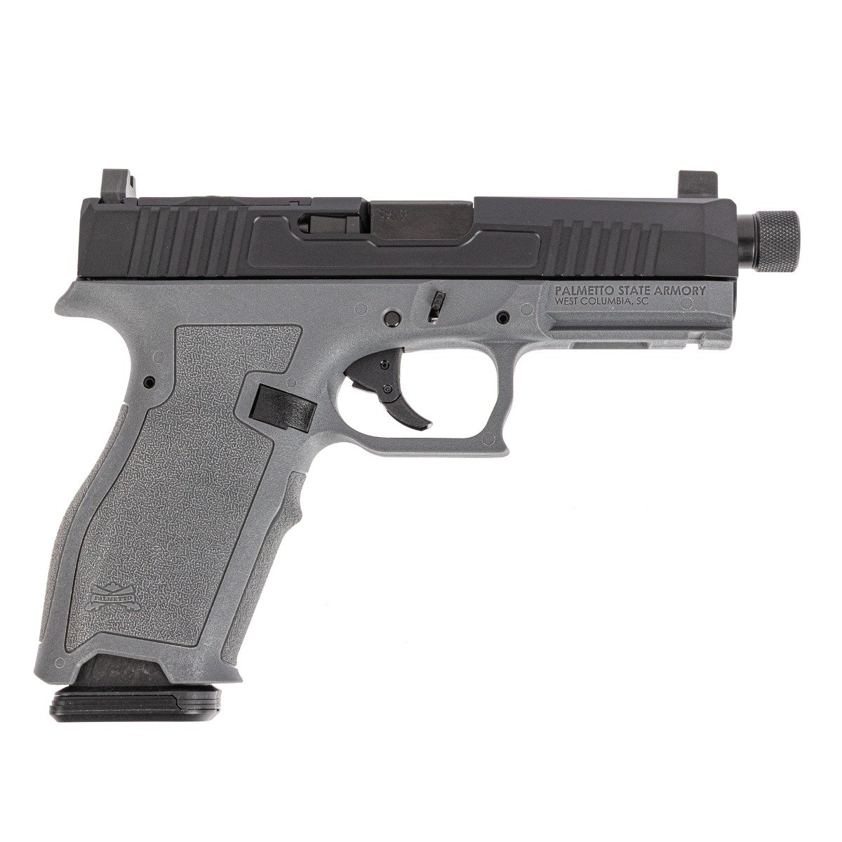PSA Dagger Full Size - S 9mm Pistol With ECC Dr Slide & Threaded Barrel, Two-Tone, Gray - Palmetto State Armory