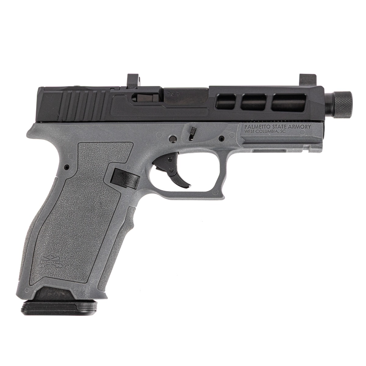 PSA Dagger Full Size - S 9mm SW1 RMR Pistol With Threaded Barrel, Two Tone Gray - Palmetto State Armory