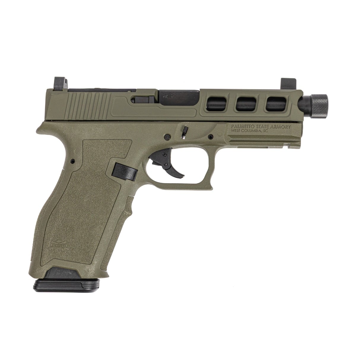 PSA Dagger Full Size - S 9mm SW3 RMR Pistol With Threaded Barrel, Sniper Green