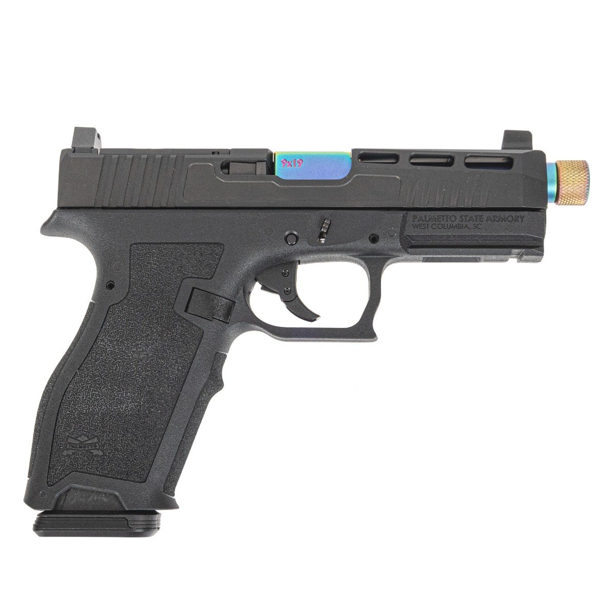 PSA Dagger Full Size - S 9mm SW2 Doctor Cut Pistol With Chameleon Threaded Barrel, Black - Palmetto State Armory