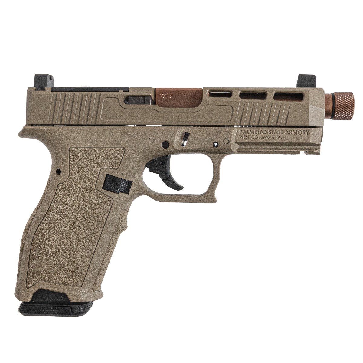 Blem PSA Dagger Full Size - S SW2 RMR Pistol W/Copper Barrel, Flat Dark Earth - Palmetto State Armory