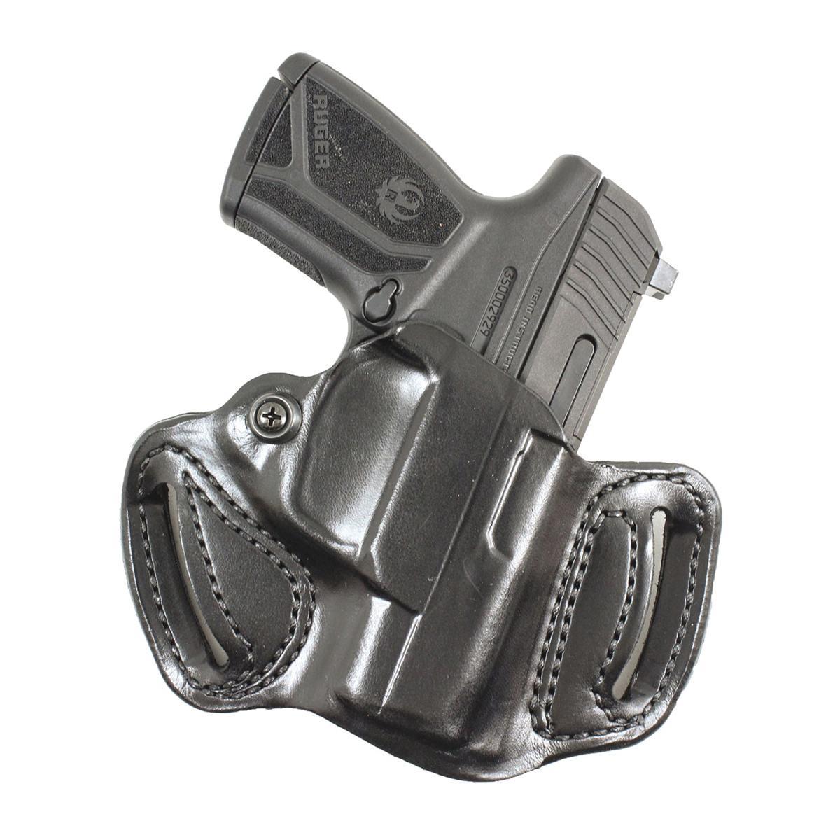 Desantis Gunhide Mini Slide Smith & Wesson M&P Shield 45 M2.0 OWB Holster RH Leather, Black - Desantis Gunhide