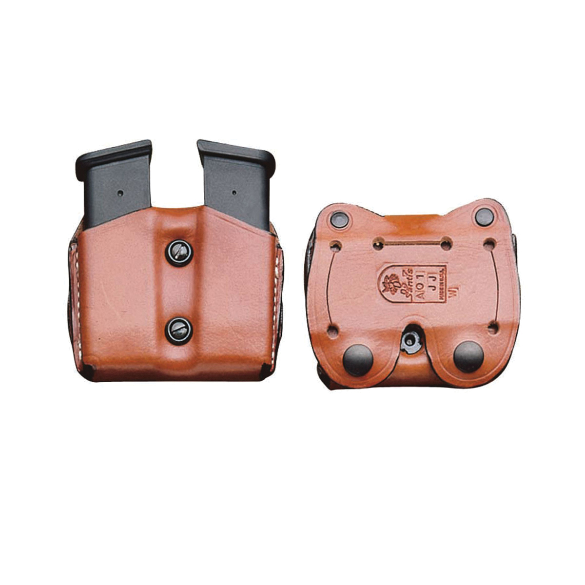Desantis Gunhide Double Magazine Pouch Fits Glock G43, Tan - Desantis Gunhide