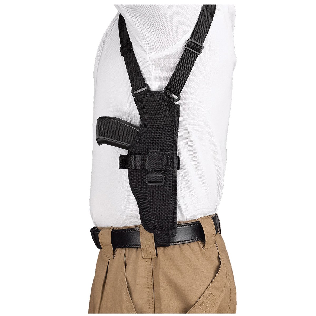 Desantis Gunhide V84 Dragonfly Shoulder Holster Ambidextrous 1060D Ballistic Nylon, Black - Desantis Gunhide