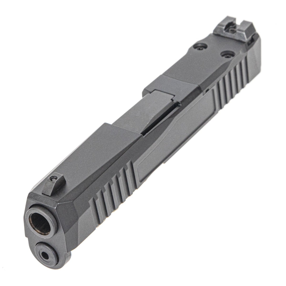 PSA Dagger Micro Complete Slide Assembly w/ Non-Threaded Barrel - Shield Cut, Black