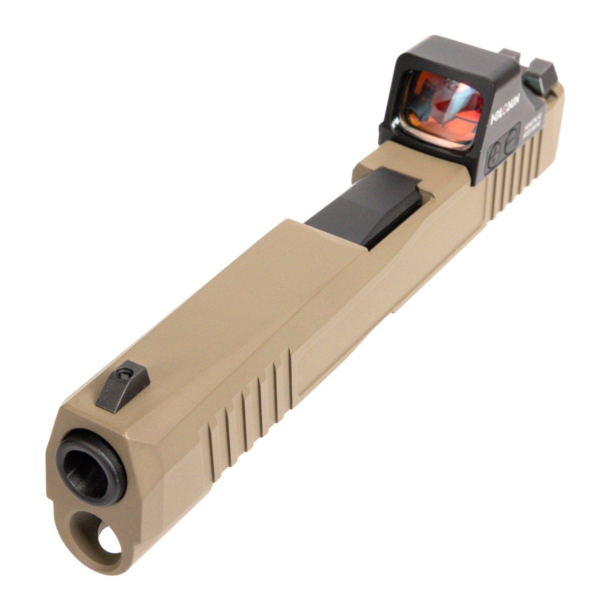PSA Dagger Micro X-1 Complete Slide Assembly, Non-Threaded Barrel - Shield Cut W/Holosun 407k, Flat Dark Earth - Palmetto State Armory