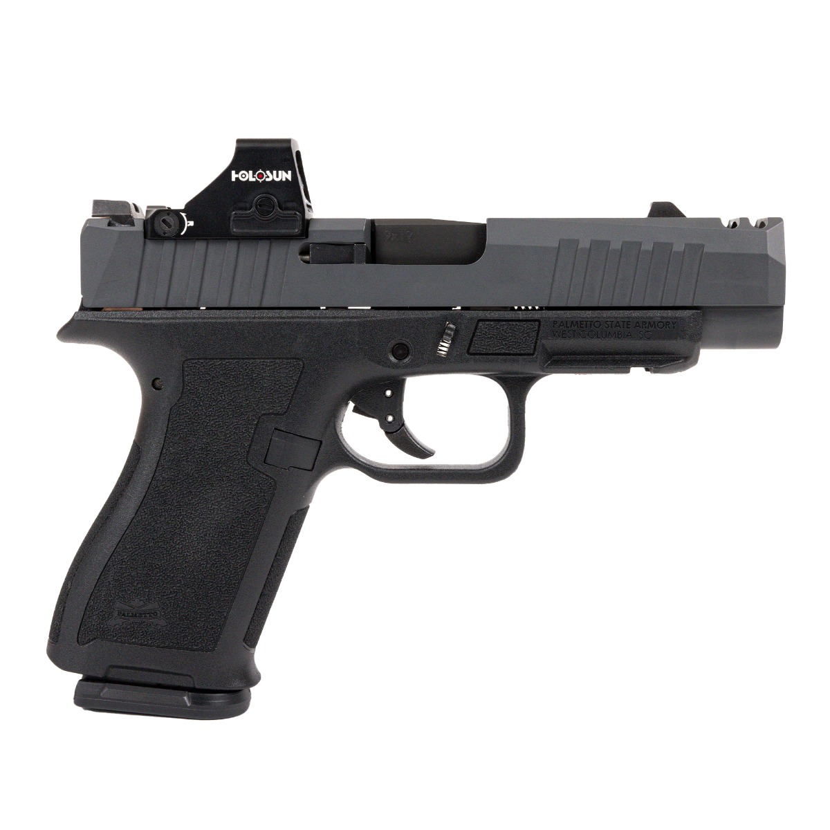PSA Dagger Micro C-1 9mm Pistol - Shield Cut, W/Holosun 407k, Gray Slide, 2-Tone - Palmetto State Armory