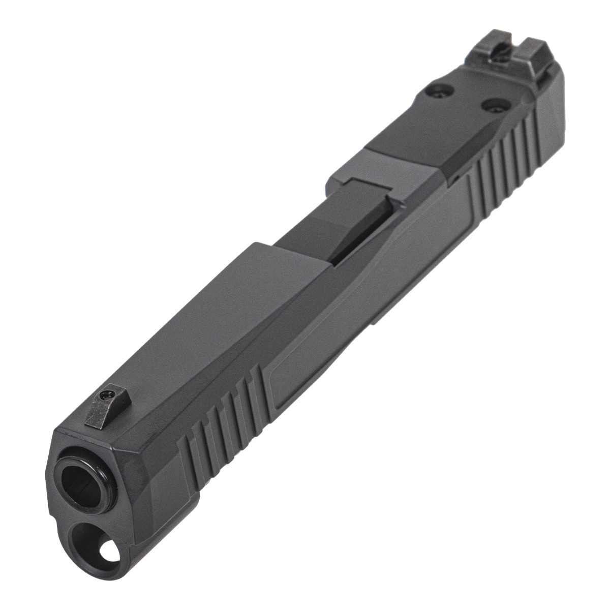 PSA Dagger Micro X-1 Complete Slide Assembly W/Non-Threaded Barrel - Shield Cut, Gray - Palmetto State Armory