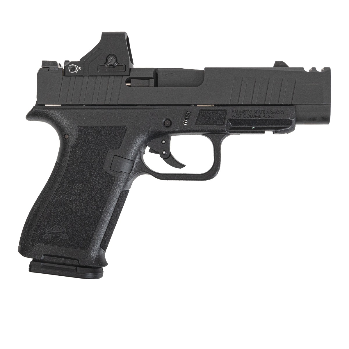 PSA Dagger Micro C-1 9mm Pistol - Shield Cut, Non Threaded Barrel, Black W/Raven Optic 3MOA - Palmetto State Armory