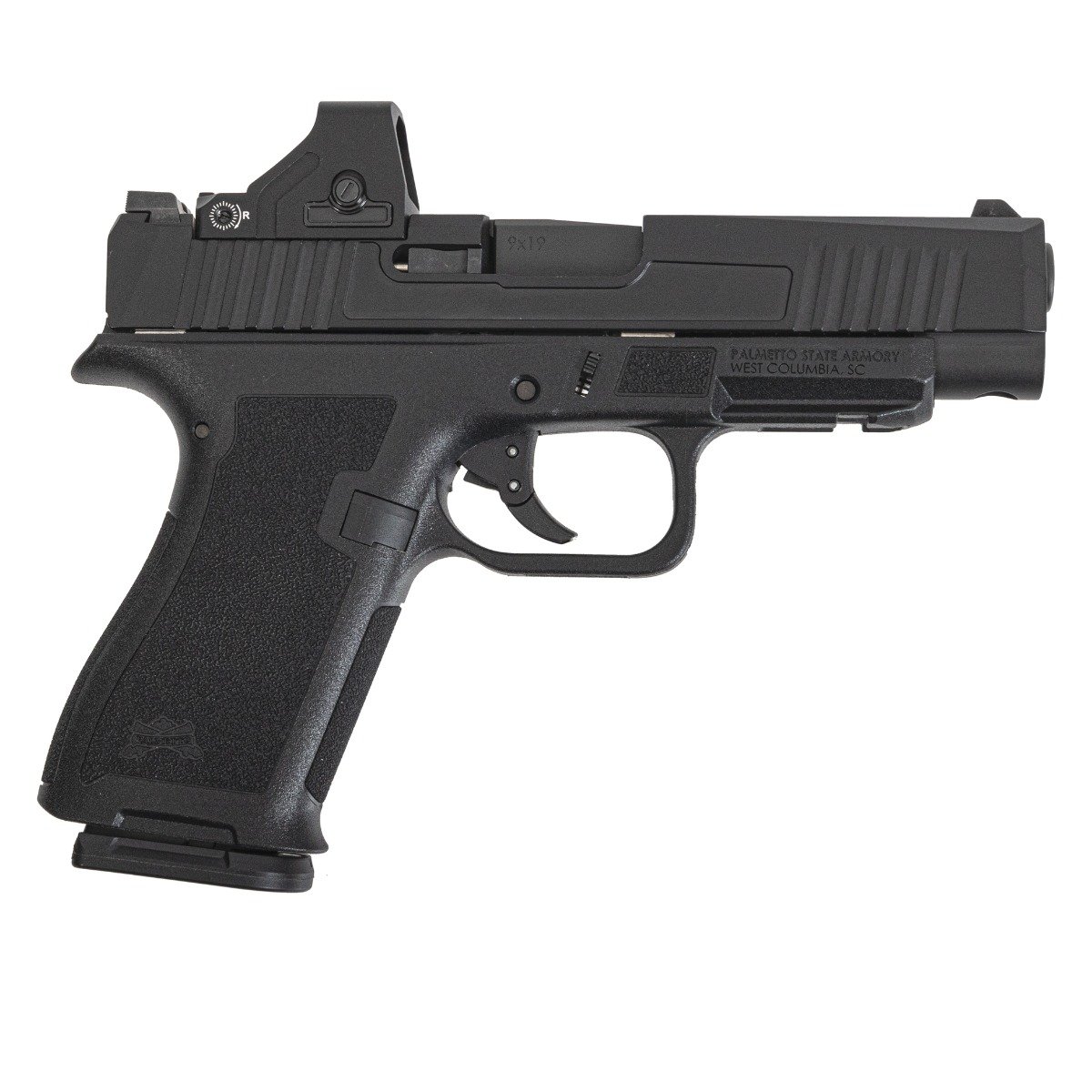 PSA Dagger Micro X-1 9mm Pistol - Shield Cut, Non Threaded Barrel, Black W/Raven Optic 3MOA - Palmetto State Armory