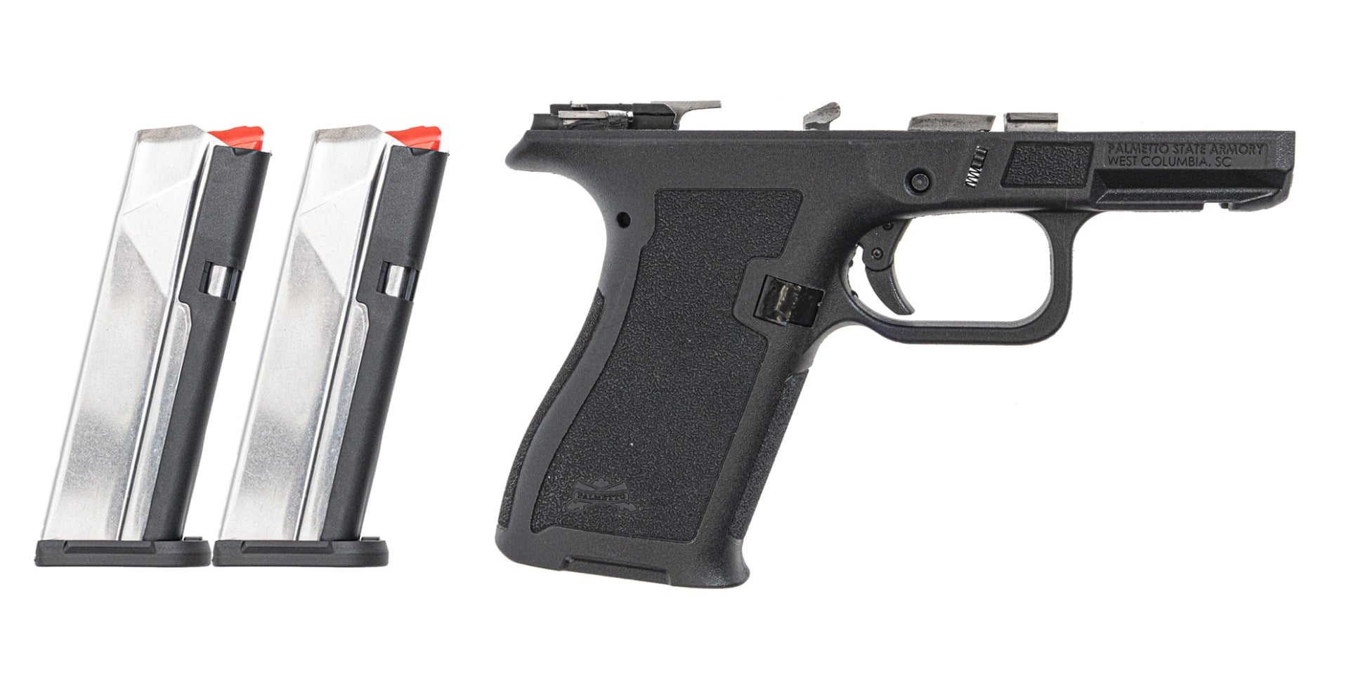 Palmetto State Armory PSA Dagger Micro Complete Frame, Black With 2-15rd Micro Slick Mags