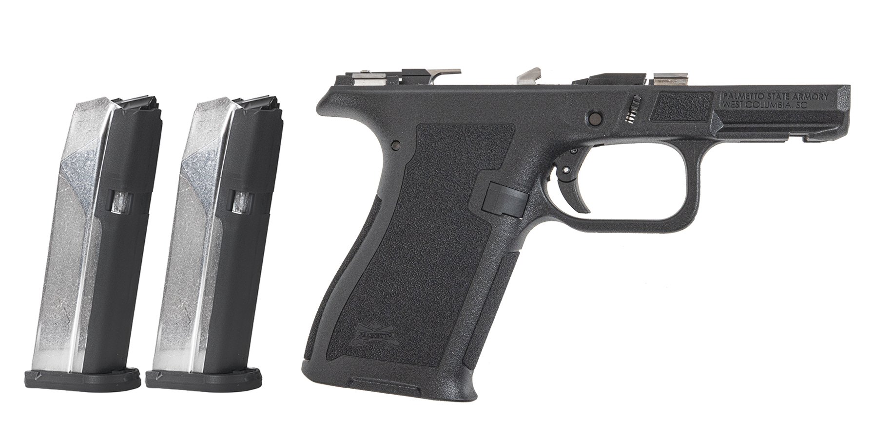 PSA Dagger Micro Complete Frame, Black With 2-15rd Micro Slick Mags